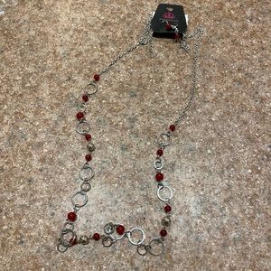 Paparazzi necklace and earrings